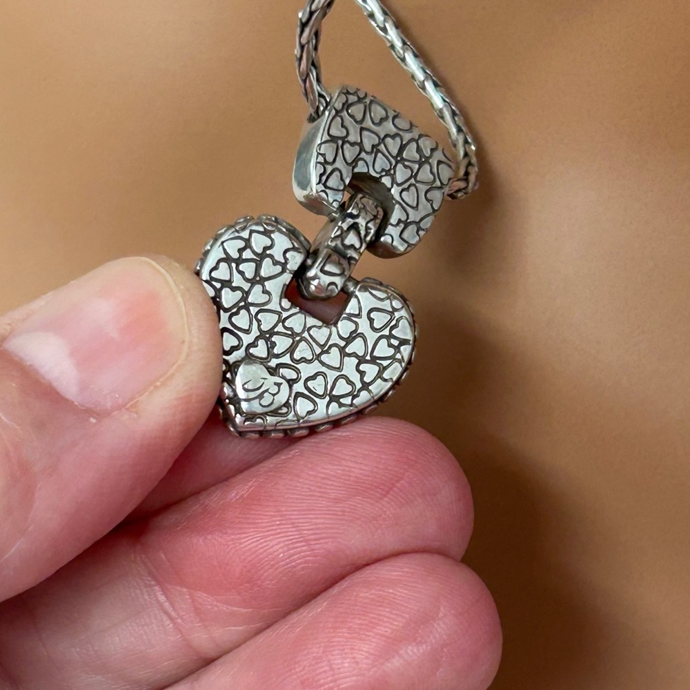 Brighton Cafe Au Lait Heart Pendant Necklace - Picture 6 of 7
